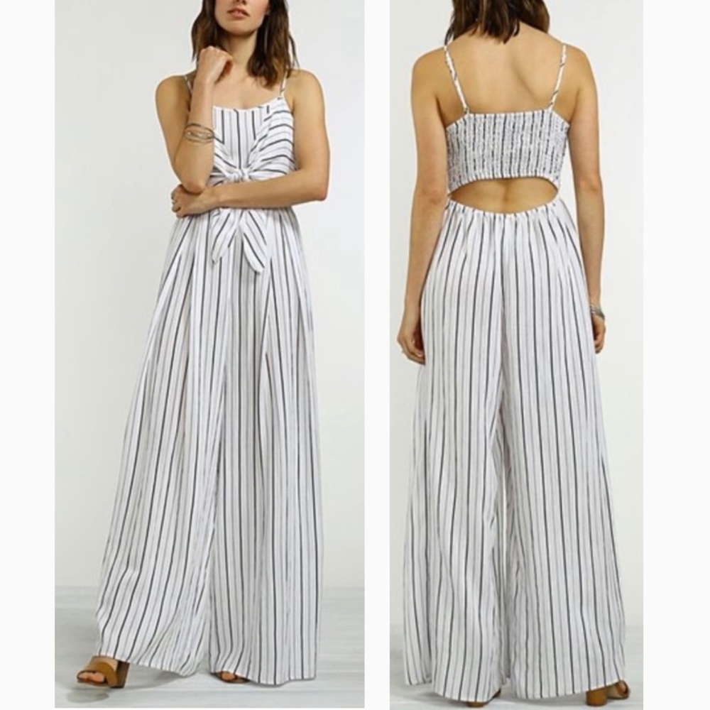 Flying Tomato Romper Flare Pant Open Back